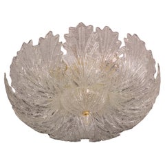 Garda,  Luxury Italian Murano Glass Ceiling Light or Flush Mount, 1980s