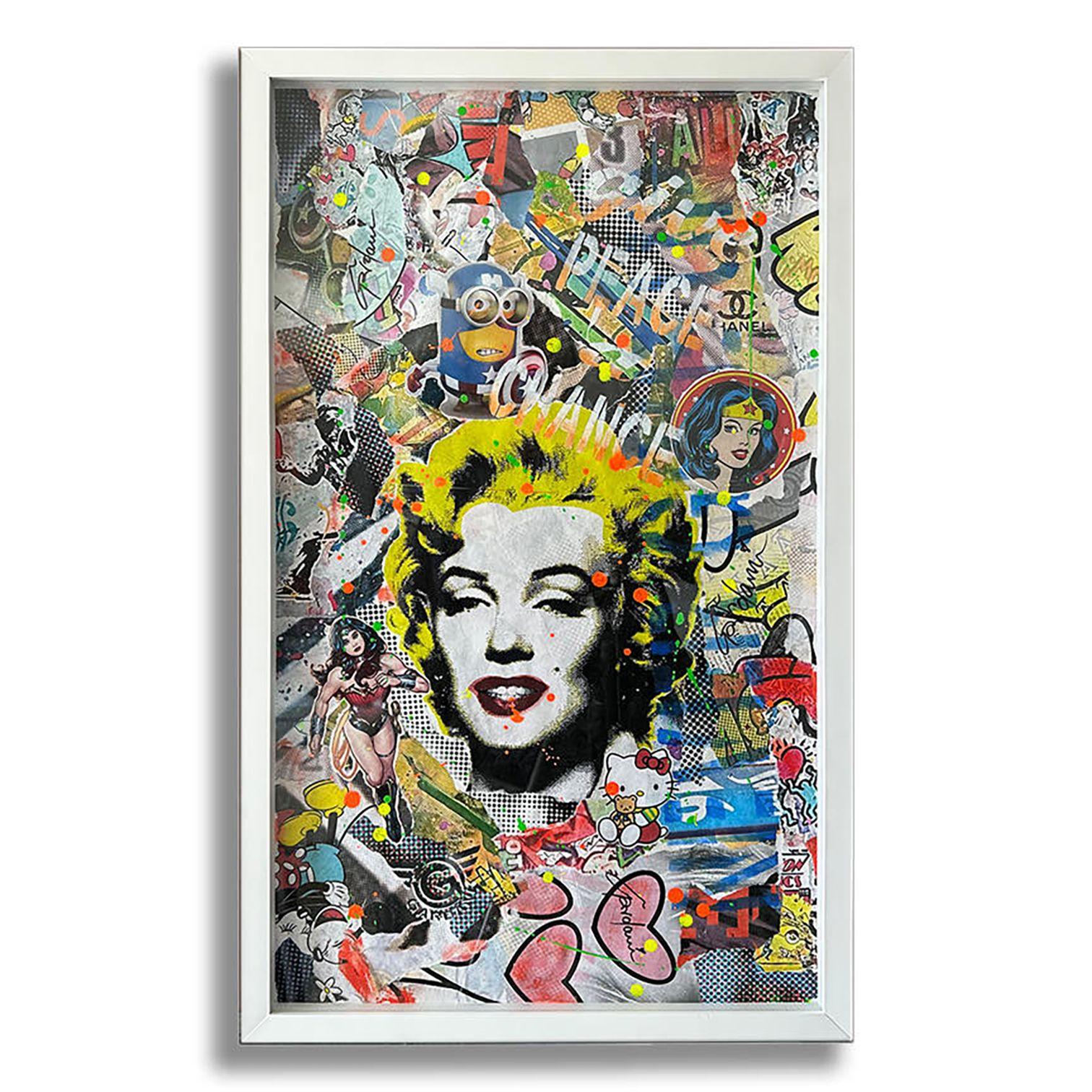 3 Artworks same size, Painting, Acrylic on Paper For Sale 1