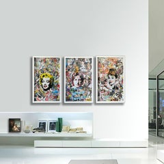 3 Artworks same size, Painting, Acrylic on Paper