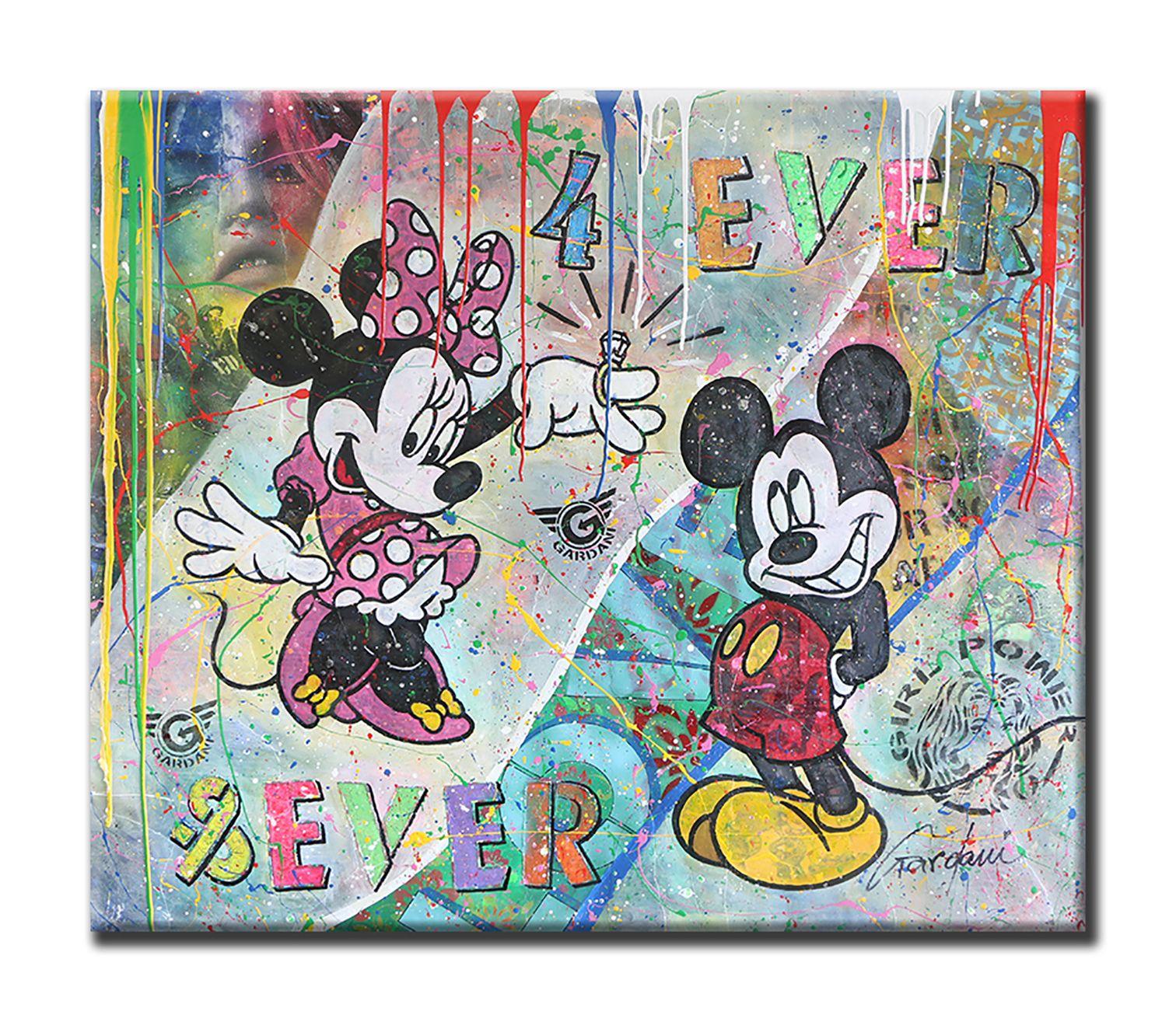 4 Ever & Ever Minnie, peinture, acrylique sur toile
