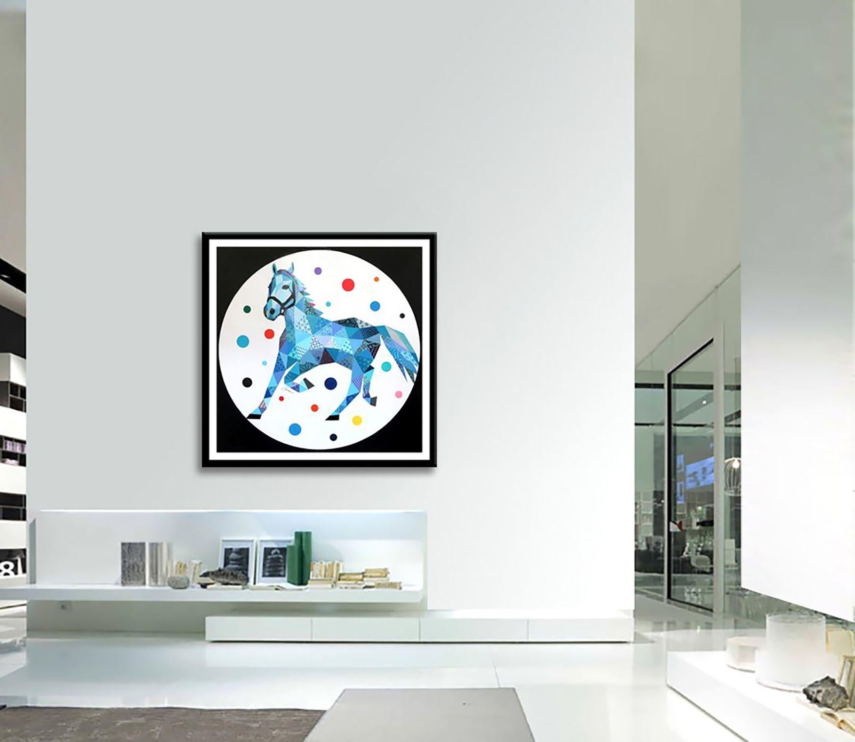 Admiral Horse, Painting, Acrylic on Canvas For Sale 2
