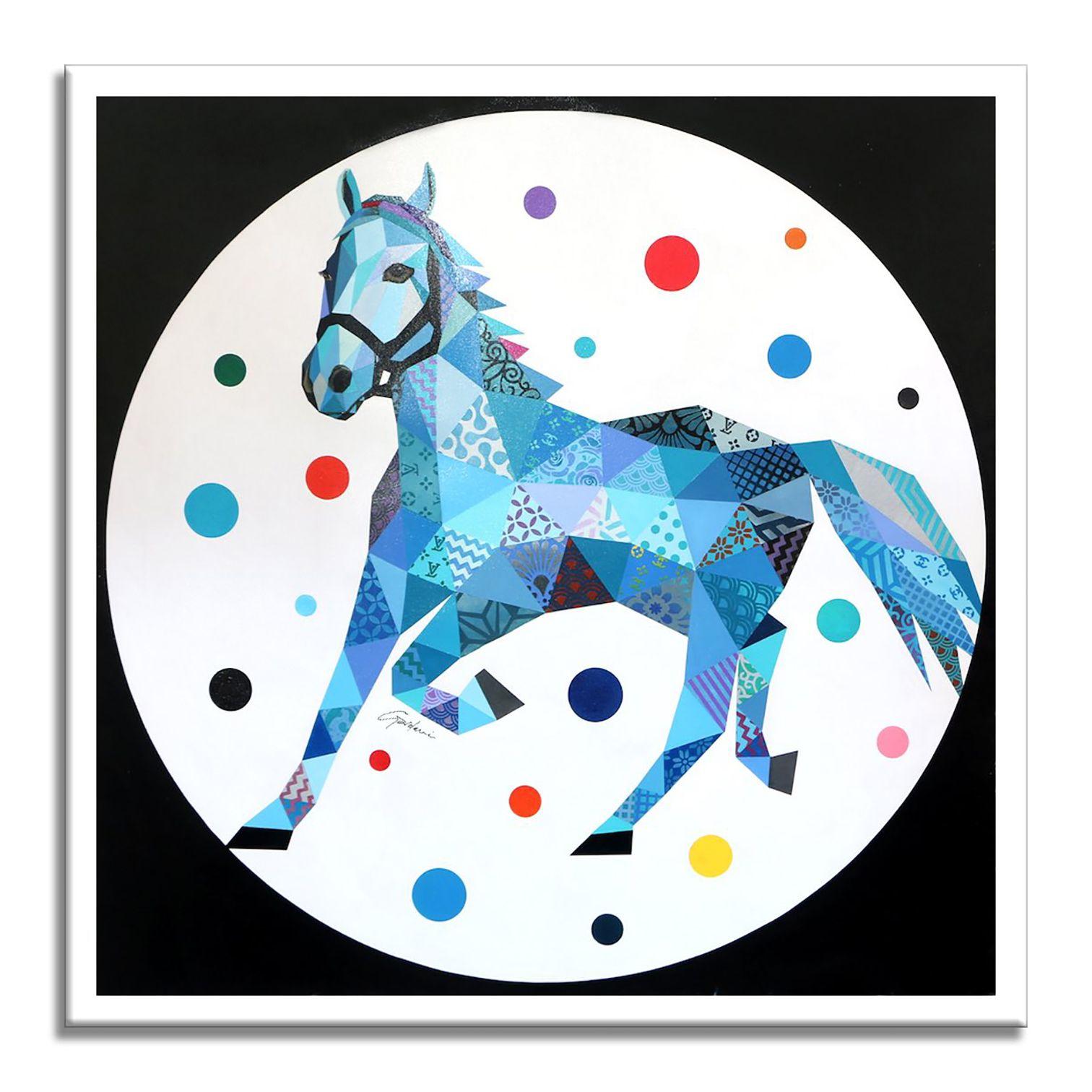 Admiral Horse, Painting, Acrylic on Canvas For Sale 3