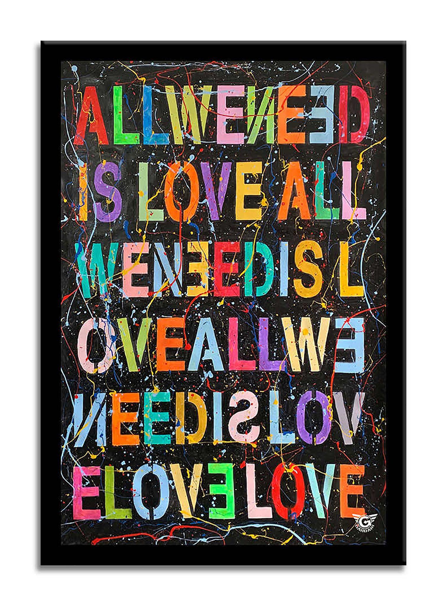 All we need is â€“ Original Painting on canvas, Painting, Acrylic on Canvas For Sale 1