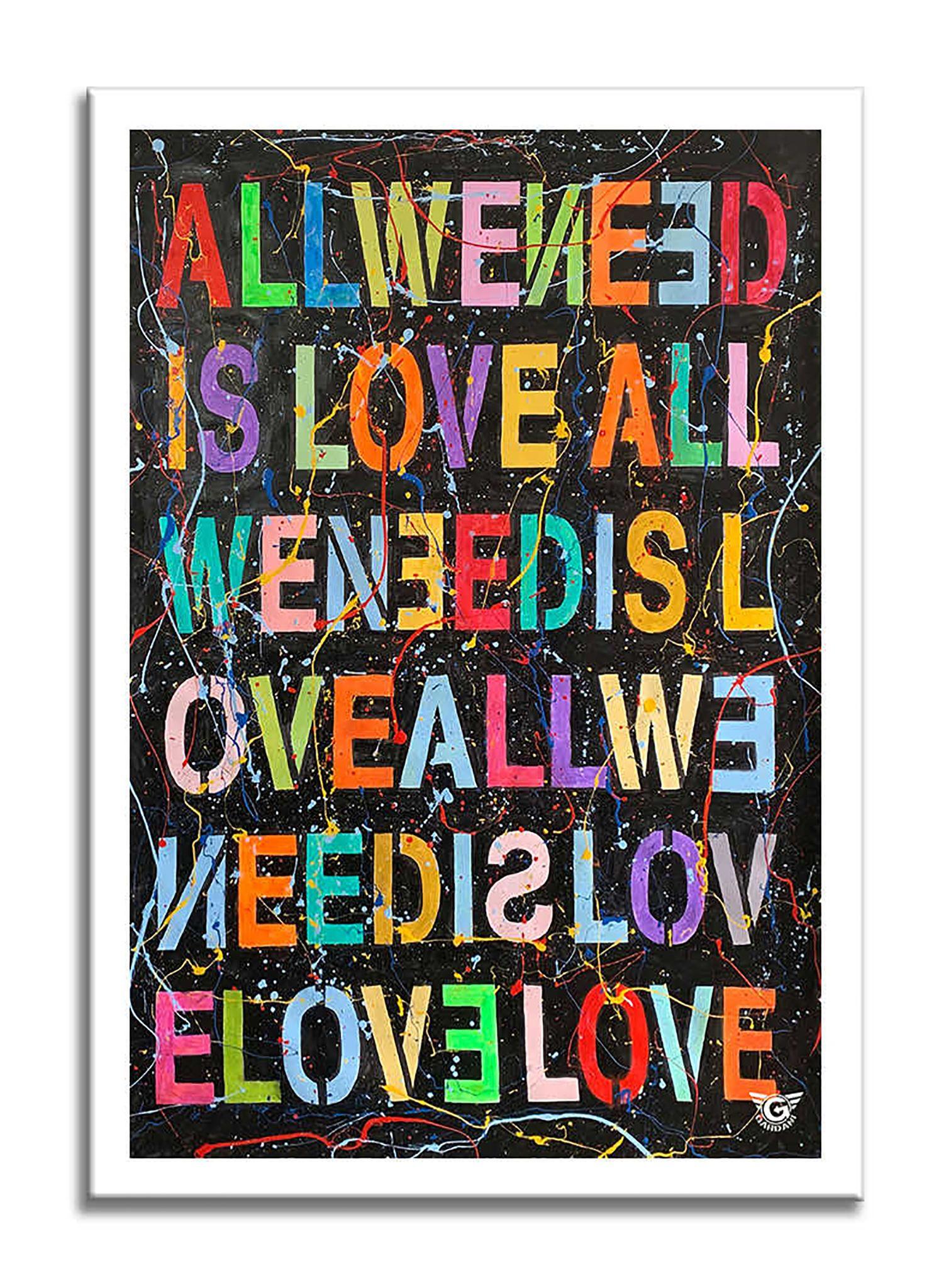 All we need is â€“ Original Painting on canvas, Painting, Acrylic on Canvas For Sale 3
