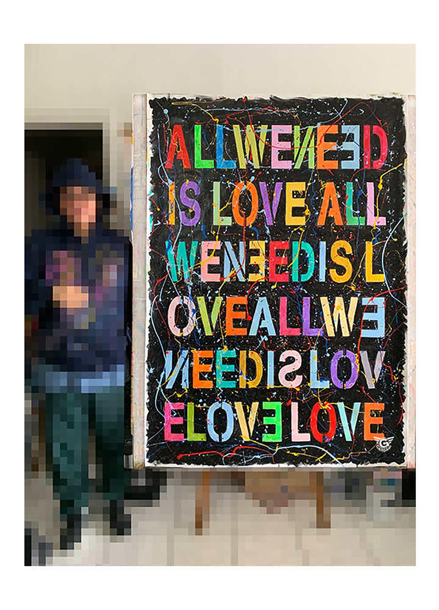 All we need is â€“ Original Painting on canvas, Painting, Acrylic on Canvas For Sale 4