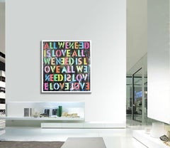 All we need is Love â€“ Original Painting on canvas, Painting, Acrylic on Canvas