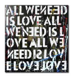 All we need is Love2 â€“ Original Painting on canvas, Painting, Acrylic on Canva