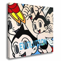 Astro Boy Evolution, Painting, Acrylic on Canvas