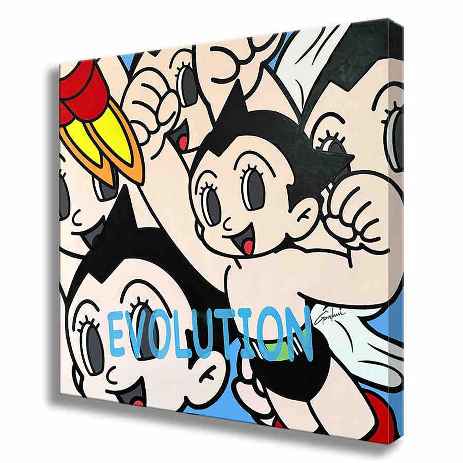 Dipinto originale Pop Art su tela di Gardani, unico nel suo genere, disponibile per te. Firmato a mano dall'artista davanti e dietro, viene fornito con il Certificato di Autenticità ufficiale Gardani con una sequenza unica di banconote da un dollaro