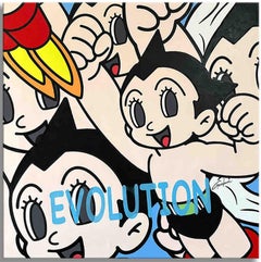 Astro Boy Evolution, Painting, Acrylic on Canvas