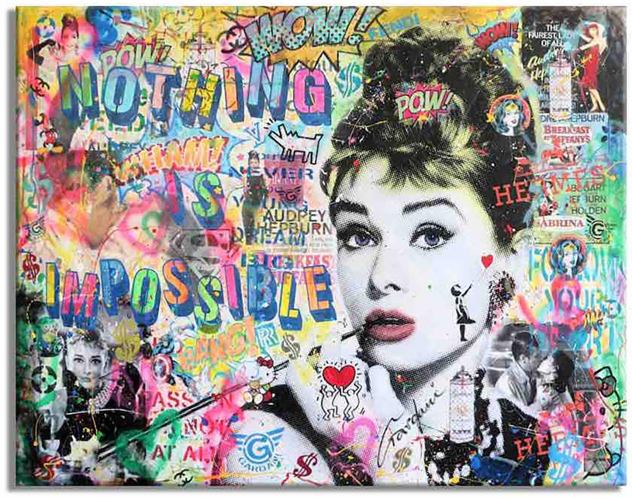 Audrey Always, Gemälde, Acryl auf Leinwand