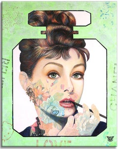 Audrey Joy Chanel - Original Painting on Canvas, Painting, Oil on Canvas