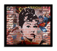 Audrey Wonder Woman, Painting, Acrylic on Canvas