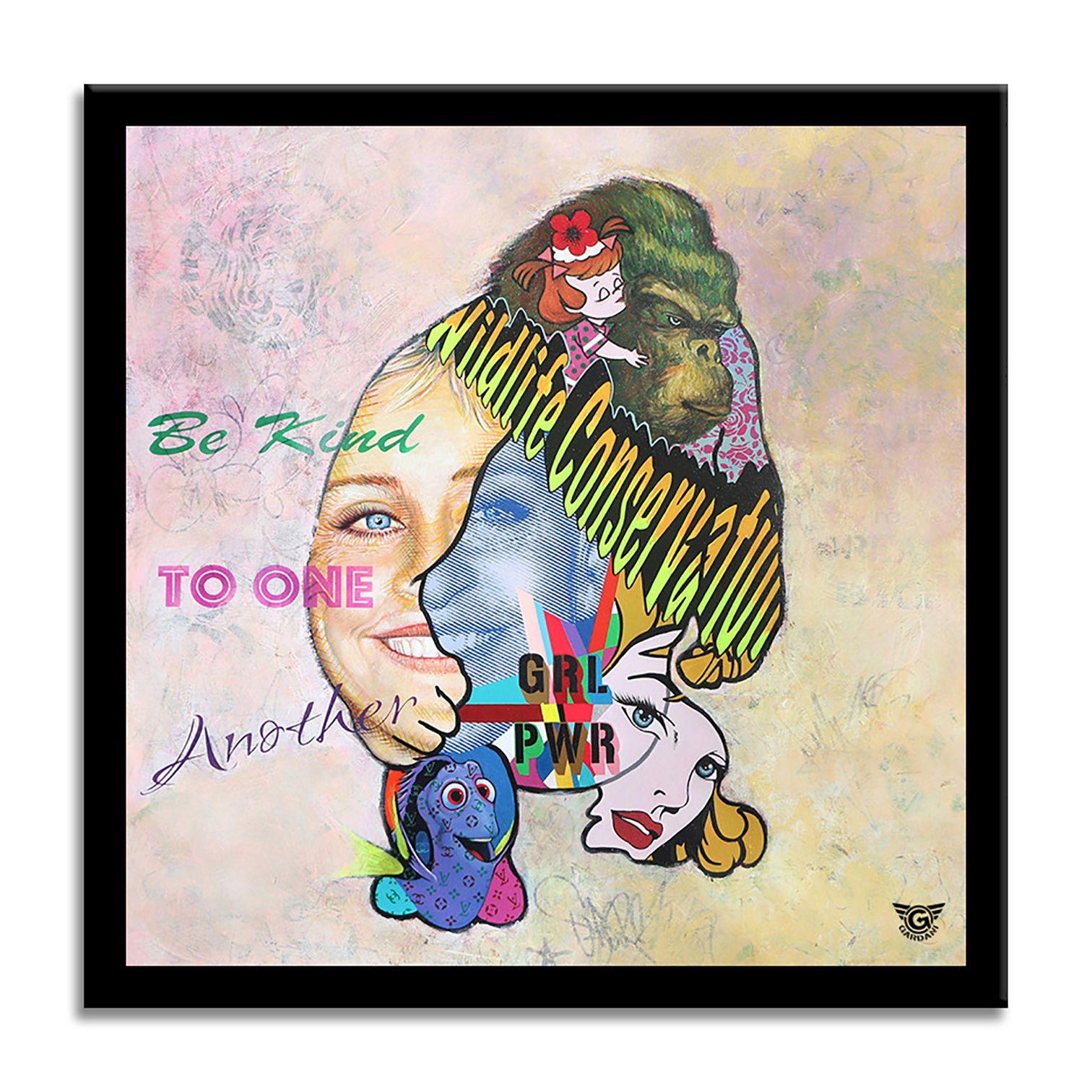 Be Kind Ellen DeGeneres, Painting, Acrylic on Canvas For Sale 1
