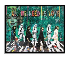 Beatles Star Wars, Painting, Acrylic on Canvas