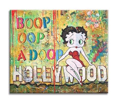 Betty Boop Hollywood, Painting, Acrylic on Canvas