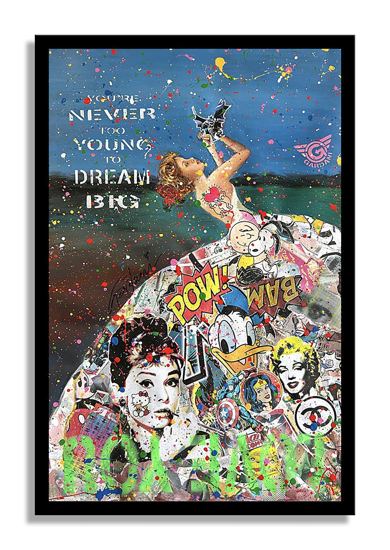 Bigli  â€ Originalgemälde auf Leinwand, Gemälde, Acryl auf Leinwand (Pop-Art), Painting, von Gardani Art