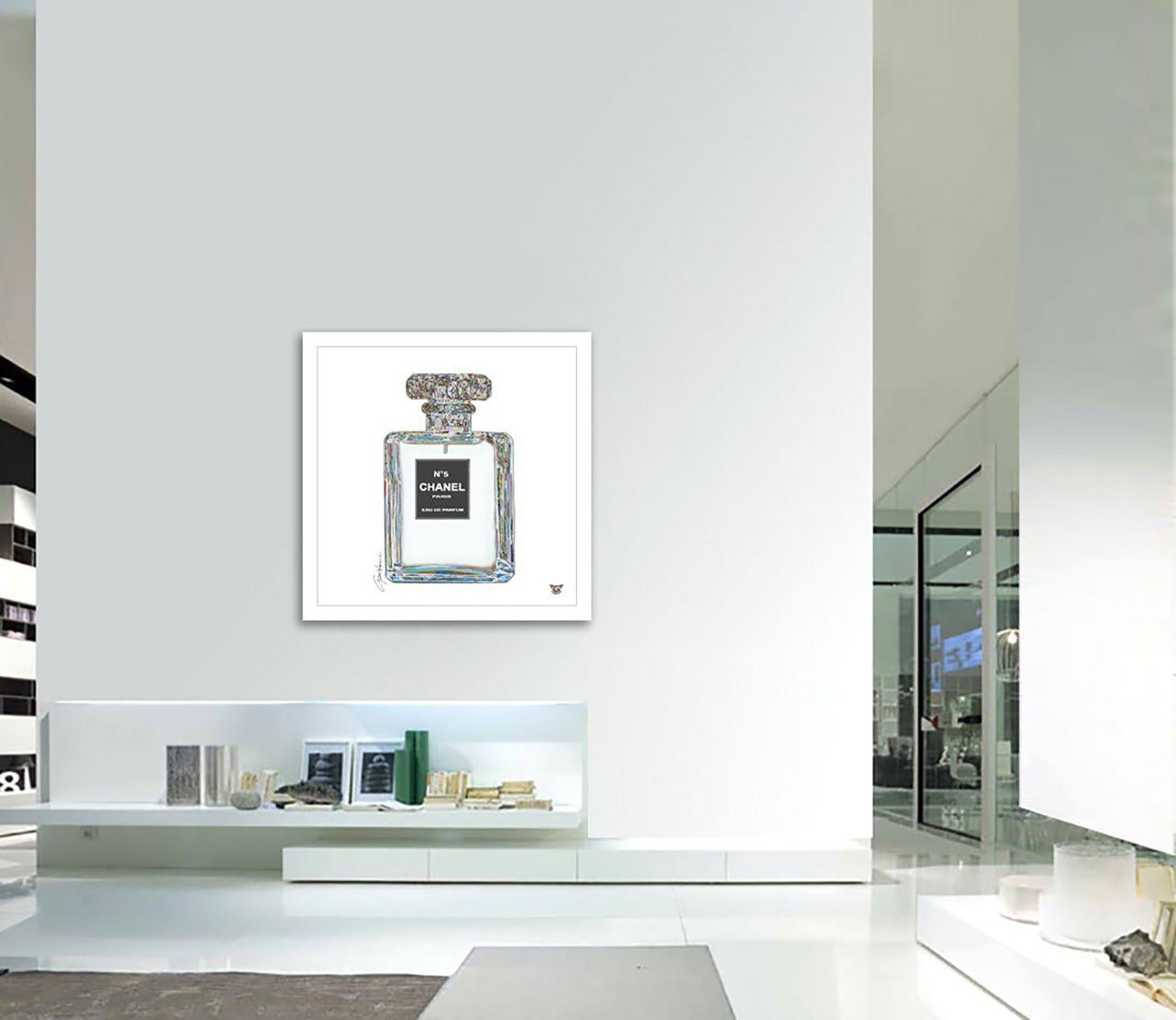 Blanc Parisienne – Originalgemälde auf Leinwand, Gemälde, Acryl auf Leinwand im Angebot 2