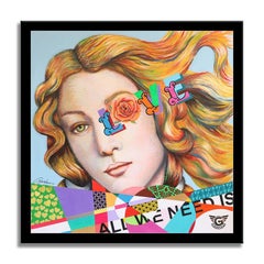 Botticelli-All we need is Love, Painting, Oil on Canvas