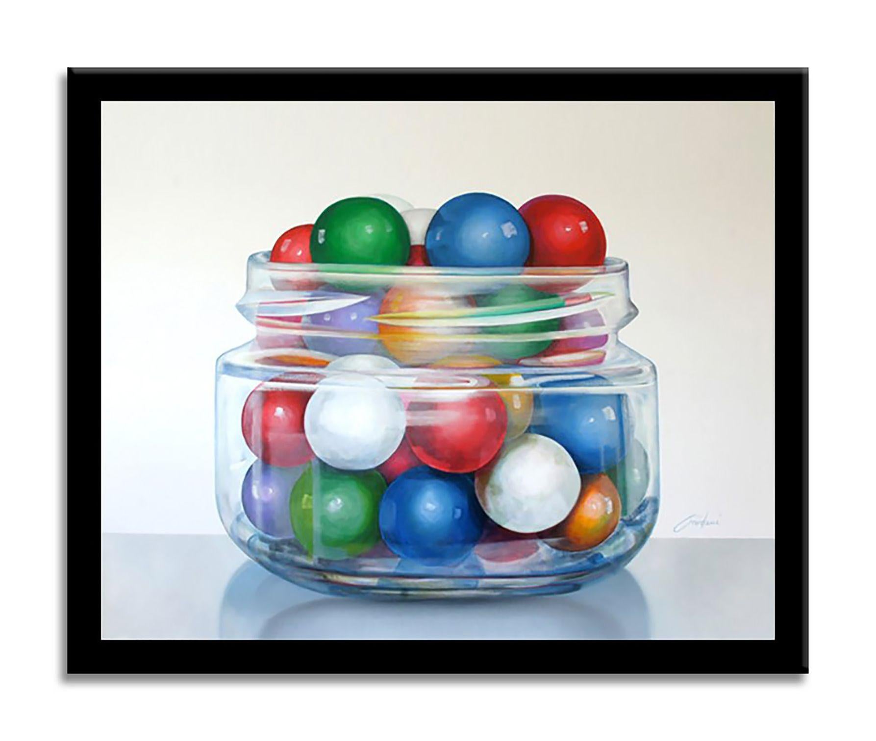 Bubble Gum -, Gemälde, Öl auf Leinwand (Realismus), Painting, von Gardani Art