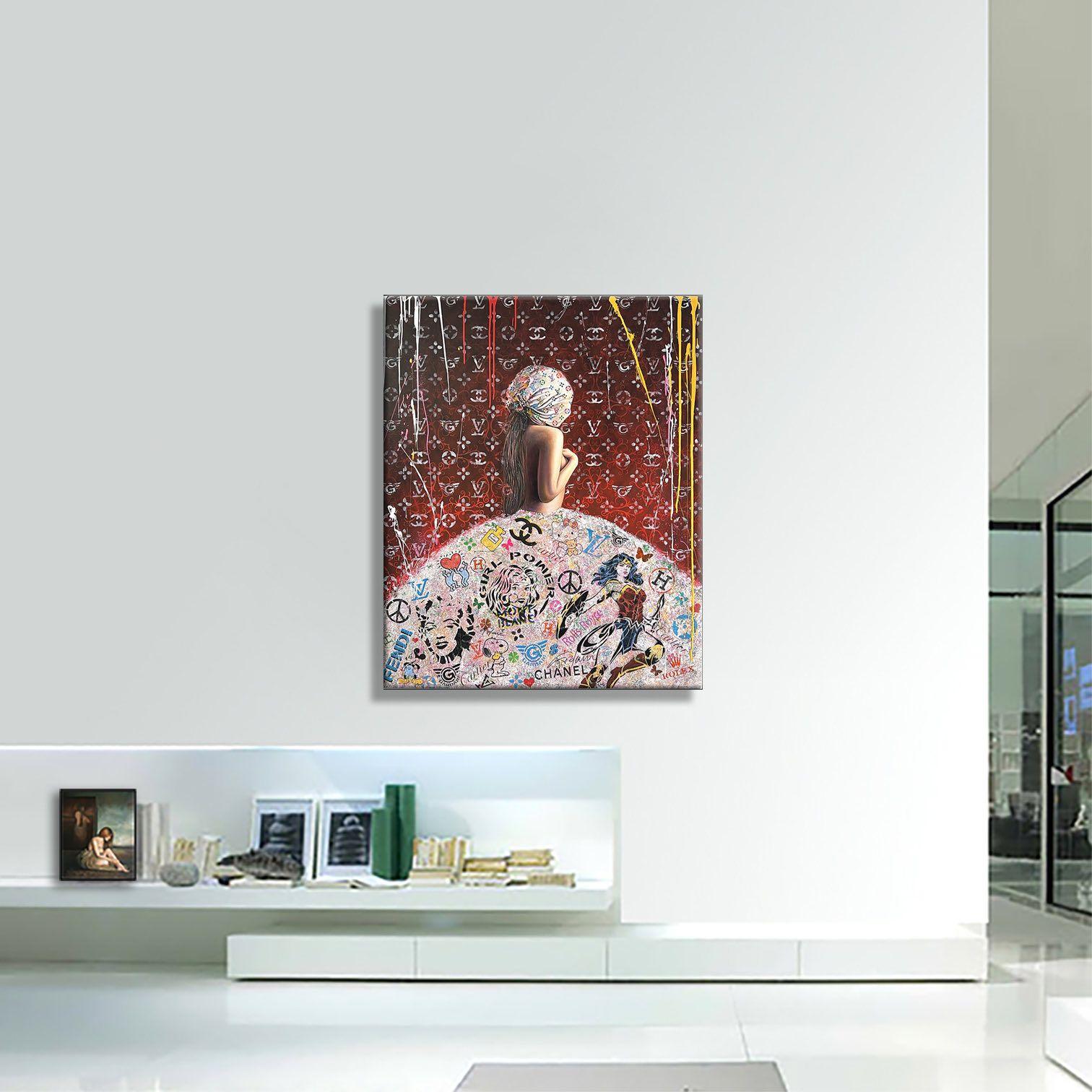 Schmetterlingsmelodie  â€ Originalgemälde auf Leinwand, Gemälde, Acryl auf Leinwand im Angebot 2