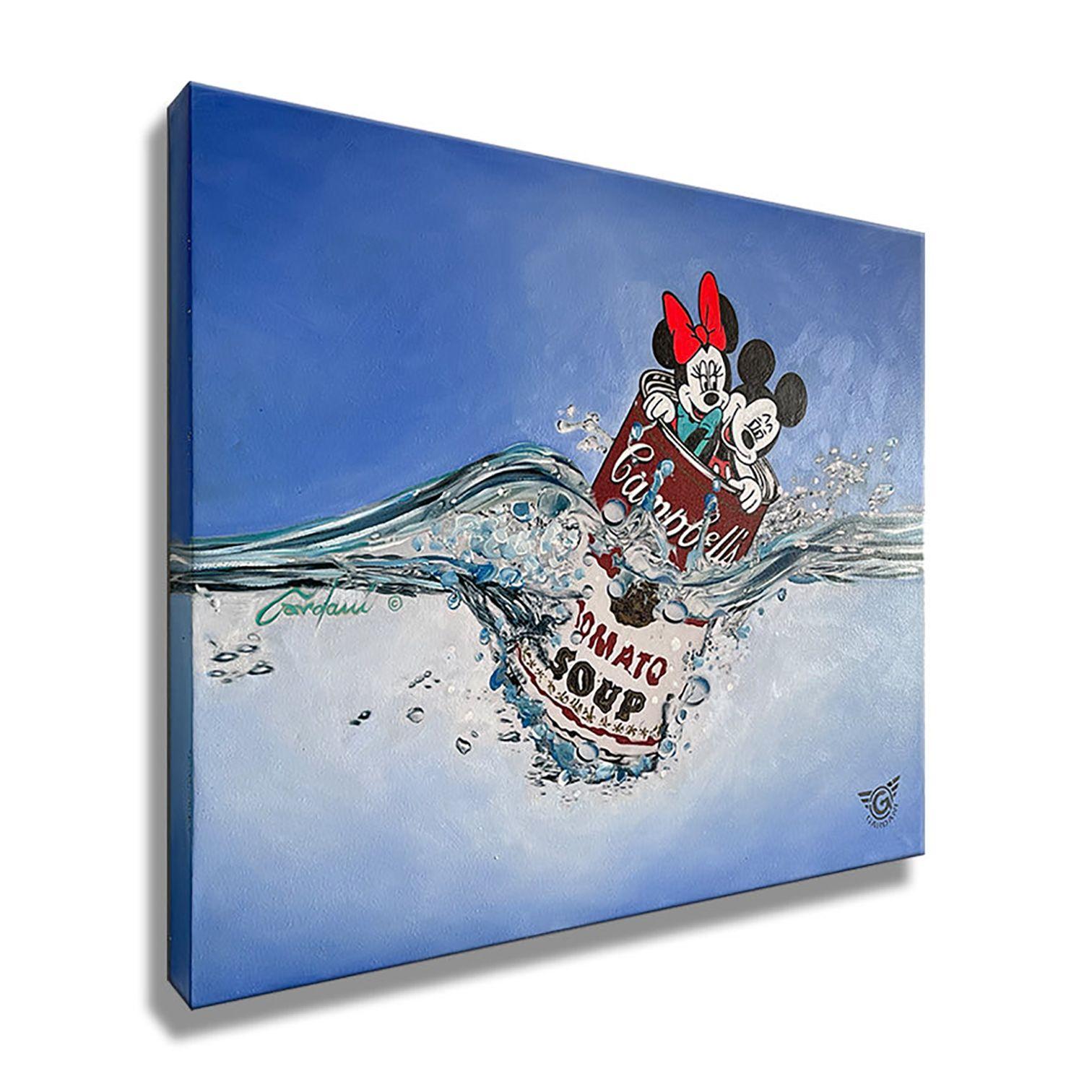 CampbellâEs water rescue, Painting, Acrylic on Canvas For Sale 1