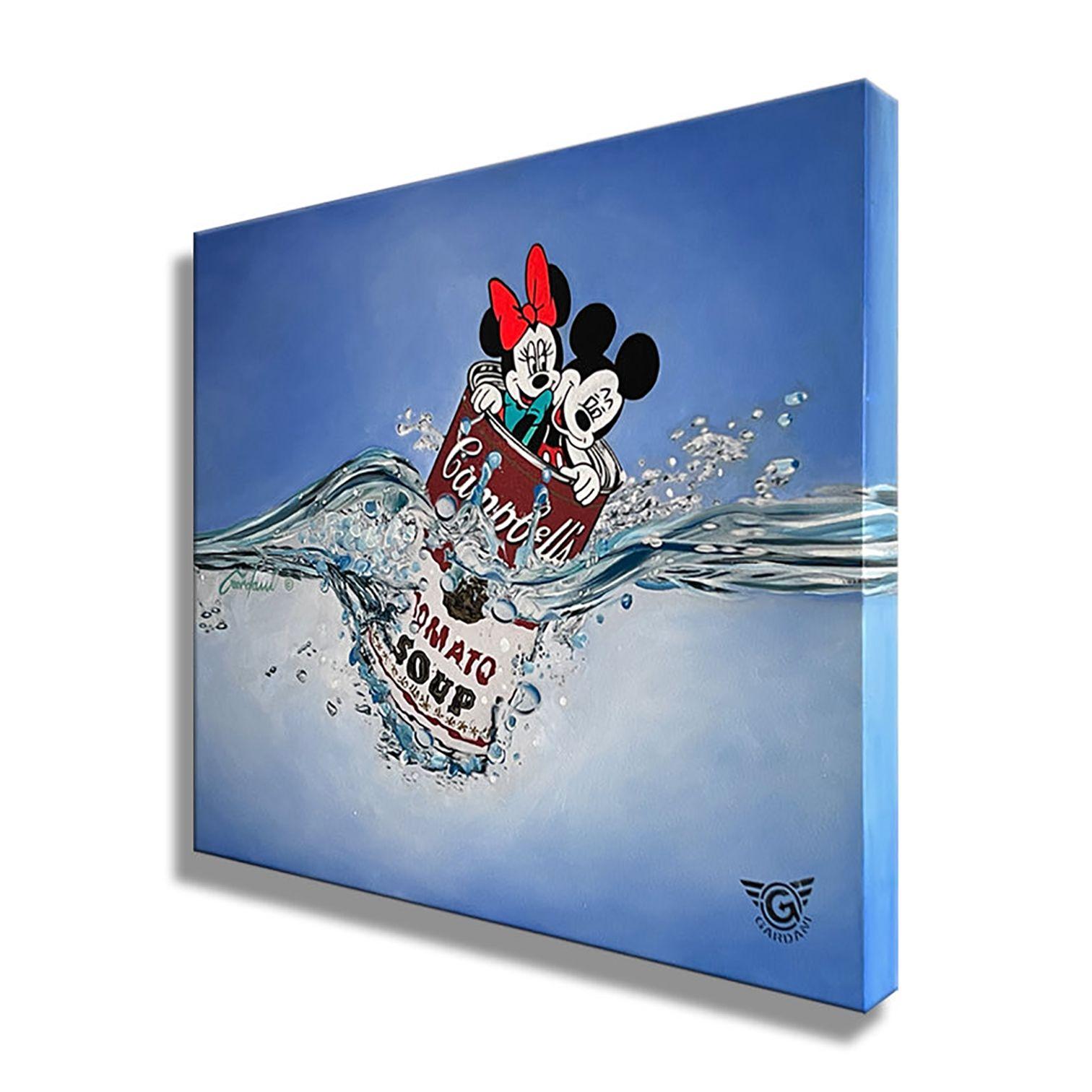 CampbellâEs water rescue, Painting, Acrylic on Canvas For Sale 2
