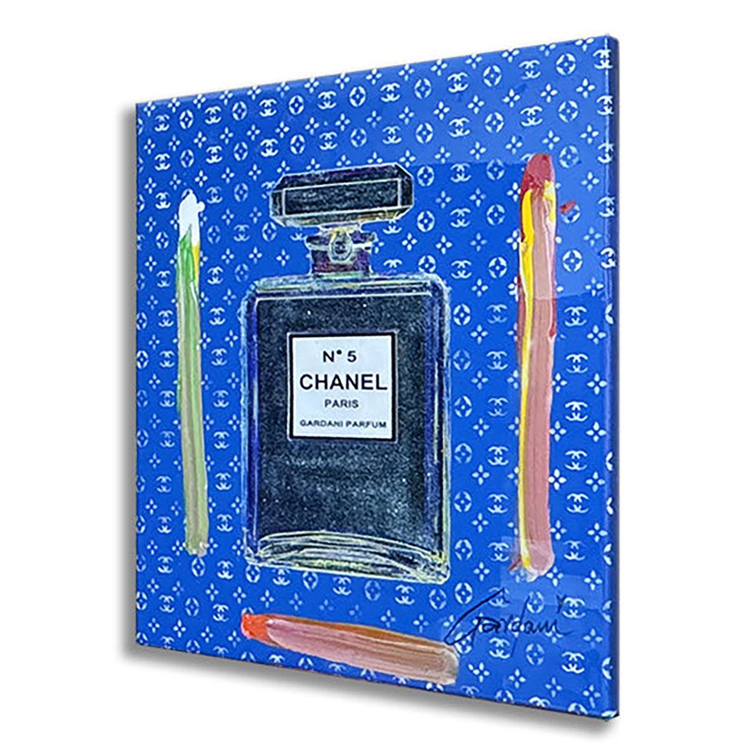 Chanel Bleu, Painting, Acrylic on Canvas For Sale 2