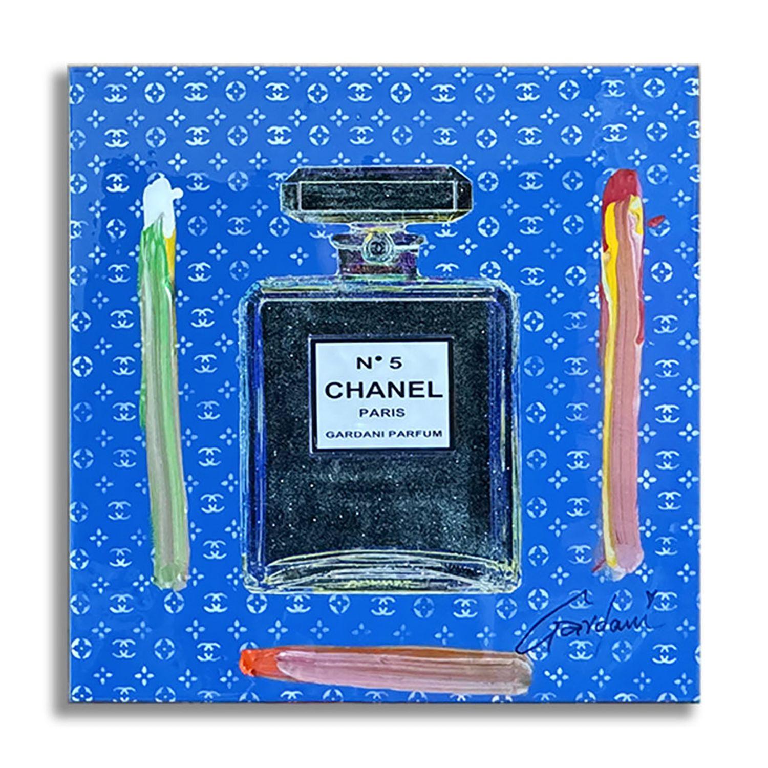 Chanel Bleu, Painting, Acrylic on Canvas For Sale 4