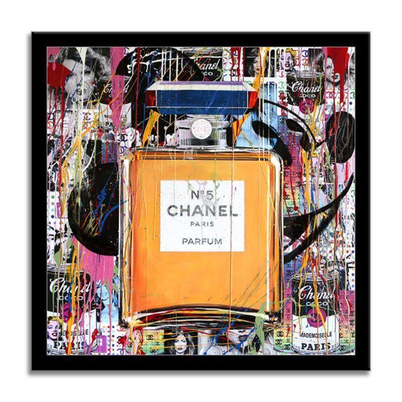Chanel Moulin Rouge, Gemälde, Acryl auf Leinwand (Pop-Art), Painting, von Gardani Art