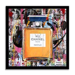 Chanel Moulin Rouge, Painting, Acrylic on Canvas