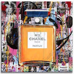 Chanel Moulin Rouge, Painting, Acrylic on Canvas