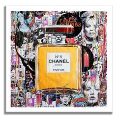 Chanel Paris Parfum, Painting, Acrylic on Canvas
