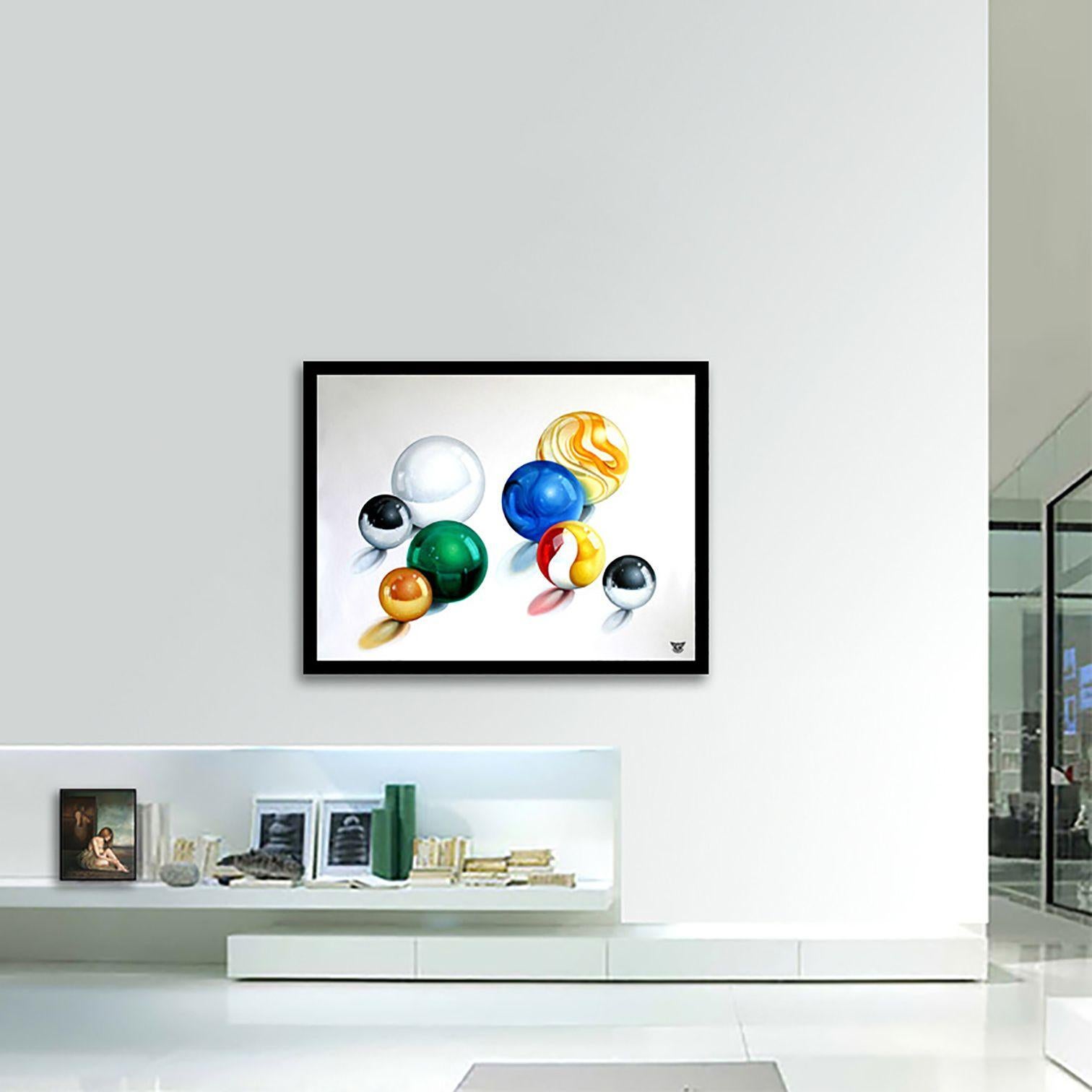 Crystal universe, Painting, Oil on Canvas For Sale 2