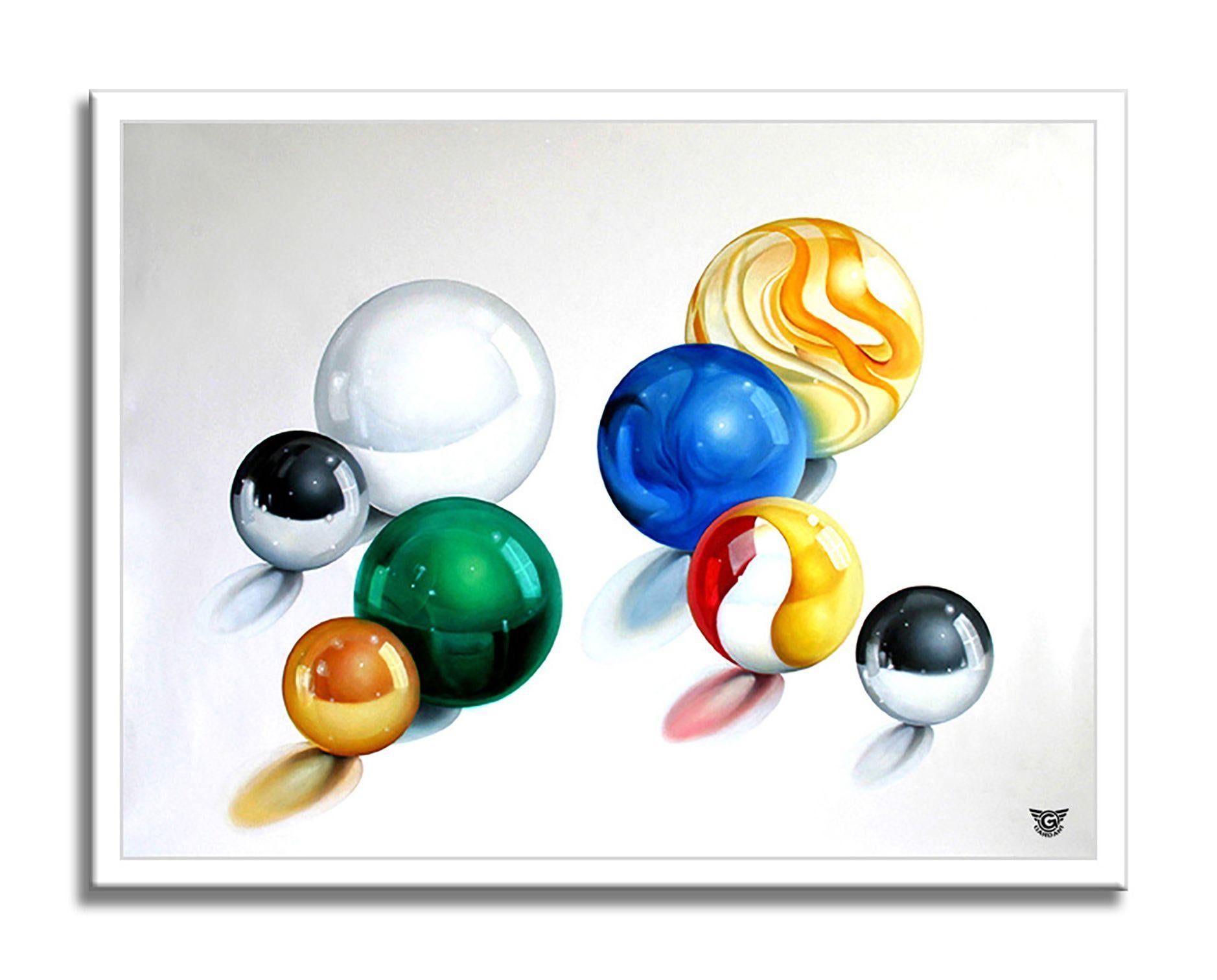 Crystal universe, Painting, Oil on Canvas For Sale 3