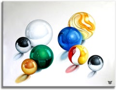 Universo de cristal, Pintura, Óleo sobre lienzo