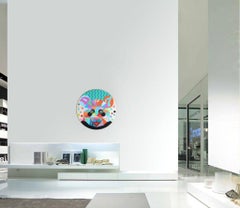 Dream Panda â€“ Original Painting on wood, Painting, Acrylic on Wood Panel