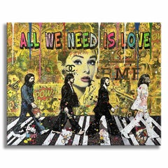 Each morning Beatles â€“ Original Painting on canvas, Painting, Acrylic on Canva