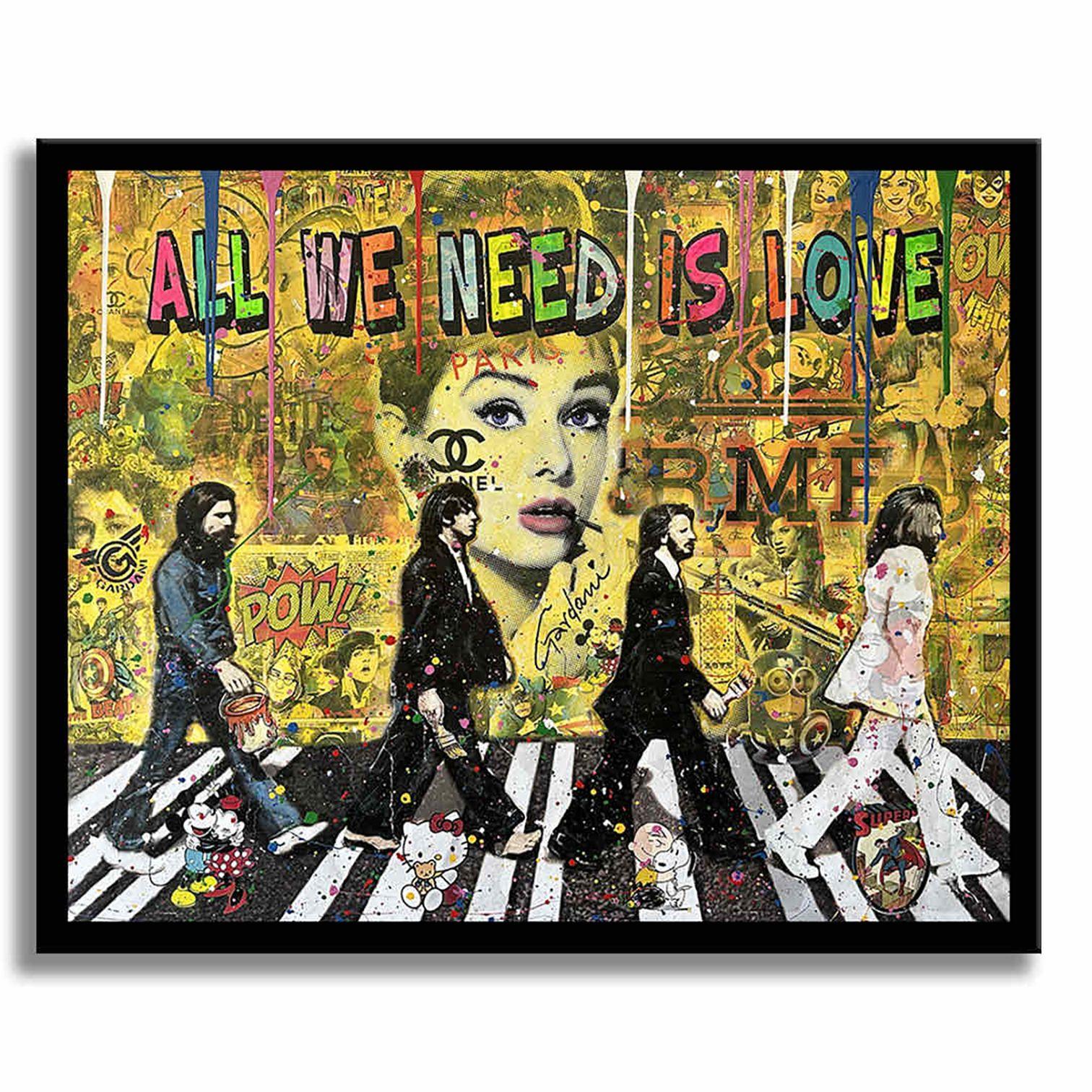 Each morning Beatles â€“ Original Painting on canvas, Painting, Acrylic on Canva For Sale 3