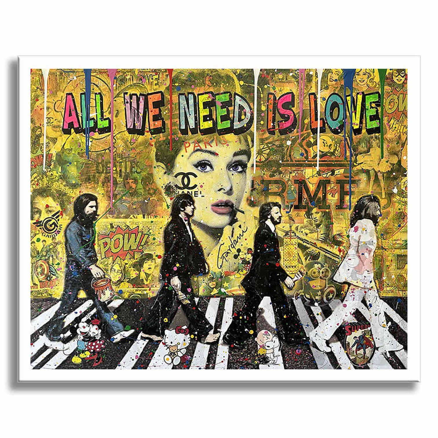 Each morning Beatles â€“ Original Painting on canvas, Painting, Acrylic on Canva For Sale 4