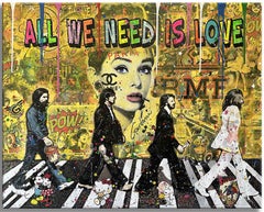 Each morning Beatles â€“ Original Painting on canvas, Painting, Acrylic on Canva