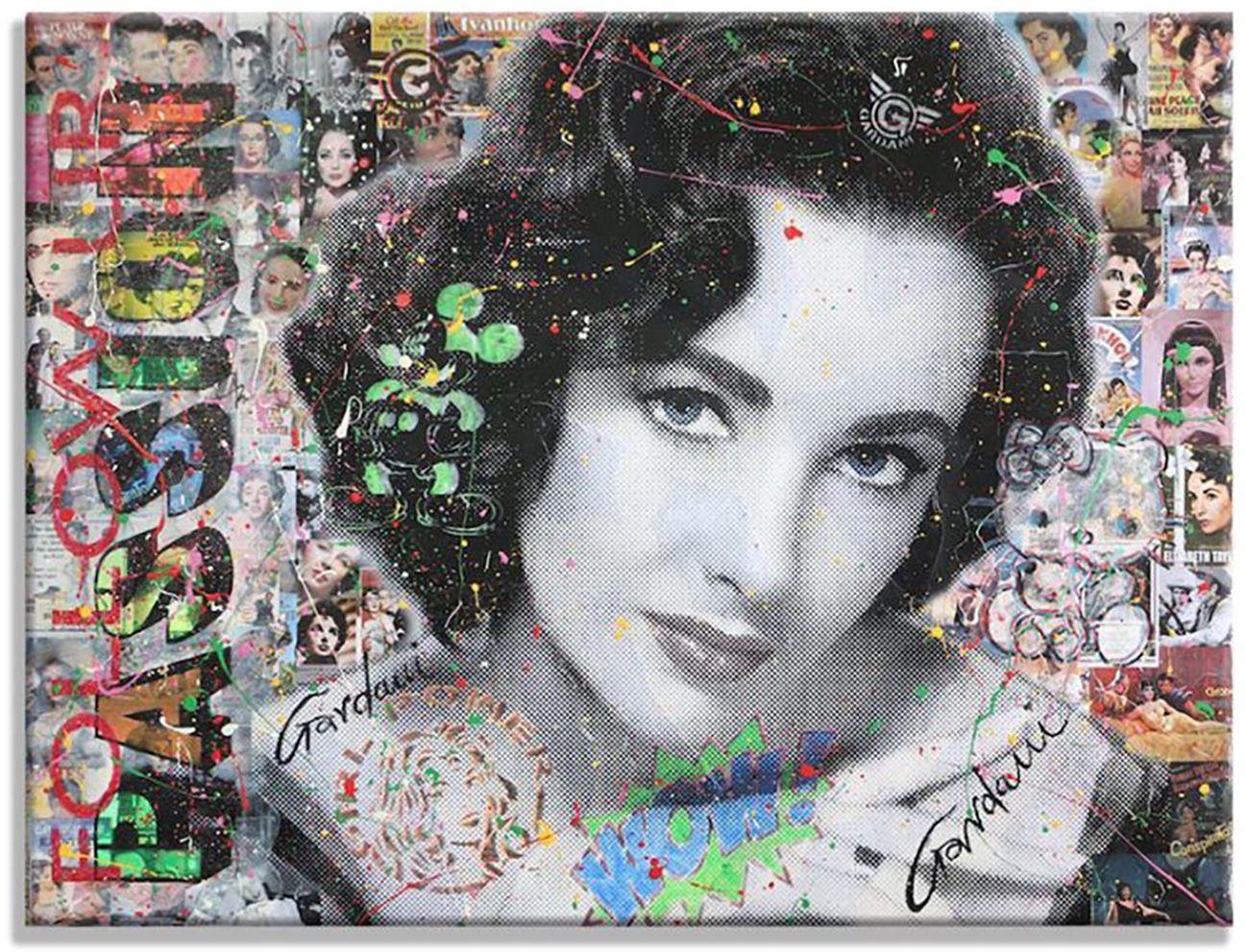 Elizabeth Taylor - Follow your Passion, peinture, acrylique sur toile