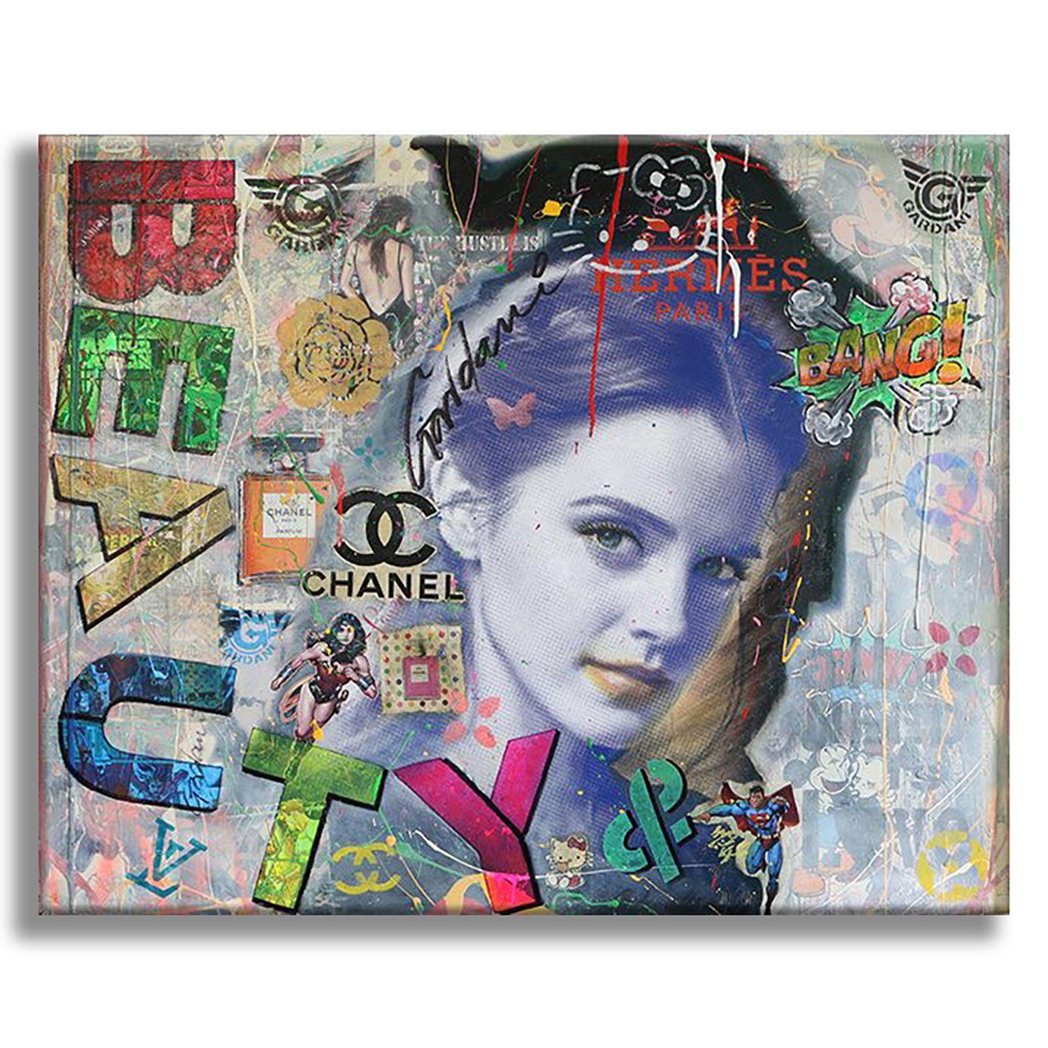 Emma Watson - La beauté, peinture, acrylique sur toile en vente 2