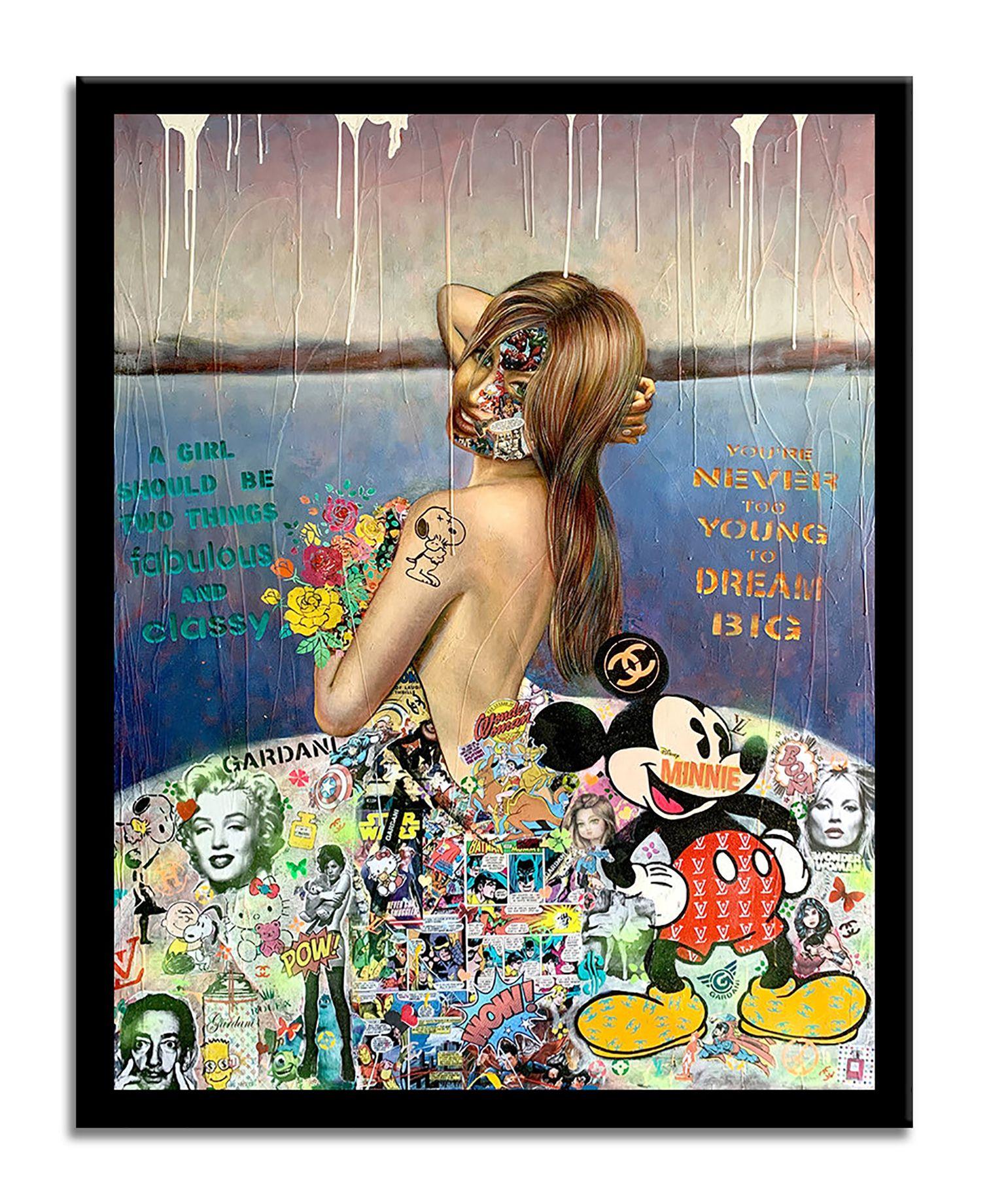 Fabelhaftes Gemälde, Acryl auf Leinwand (Pop-Art), Painting, von Gardani Art