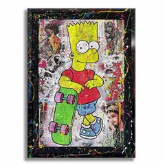 Faster Bart â€" OriginalgemÃ?lde auf Leinwand, GemÃ?lde, Acryl auf Leinwand