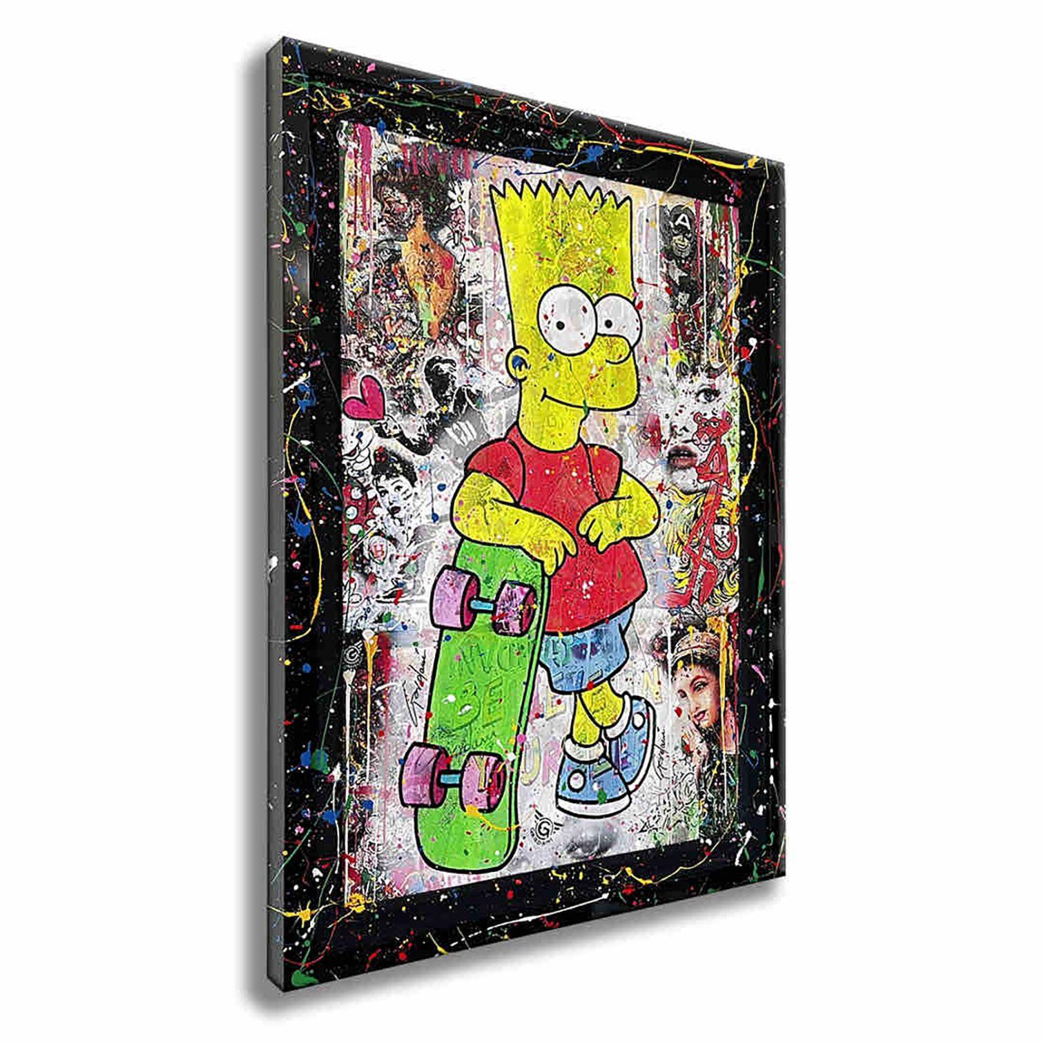 Faster Bart â€“ Original Painting on canvas, Painting, Acrylic on Canvas For Sale 3