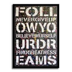 Follow Greatness - Original Painting on Canvas, Painting, Acrylic on Canvas