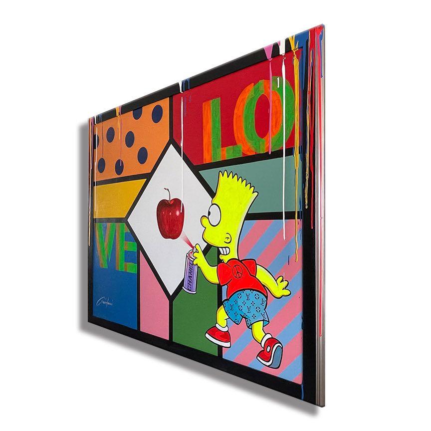 Forbidden Bart fruit, Painting, Acrylic on Canvas For Sale 2