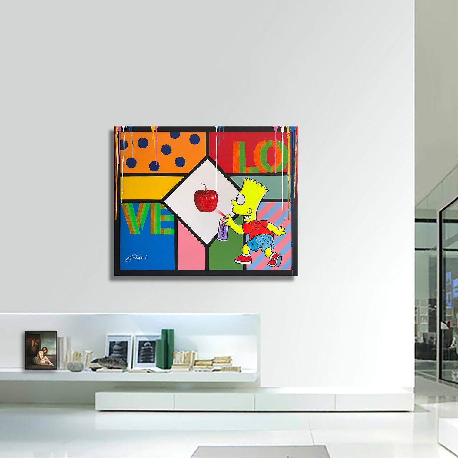Forbidden Bart fruit, Painting, Acrylic on Canvas For Sale 3