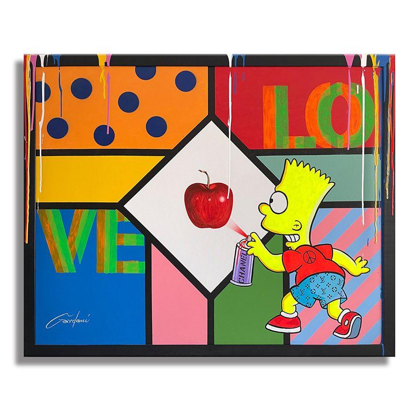Forbidden Bart fruit, Painting, Acrylic on Canvas For Sale 4